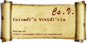 Csizmás Viktória névjegykártya