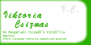 viktoria csizmas business card